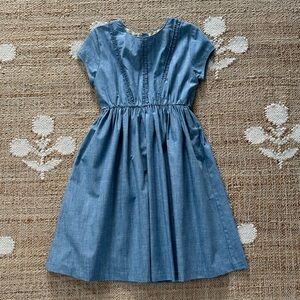 Olive Juice Chambray Dress